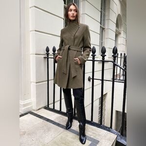 Aritzia Babaton Cristobal Tuscan Olive Coat In XS Old Version Of Connor Coat